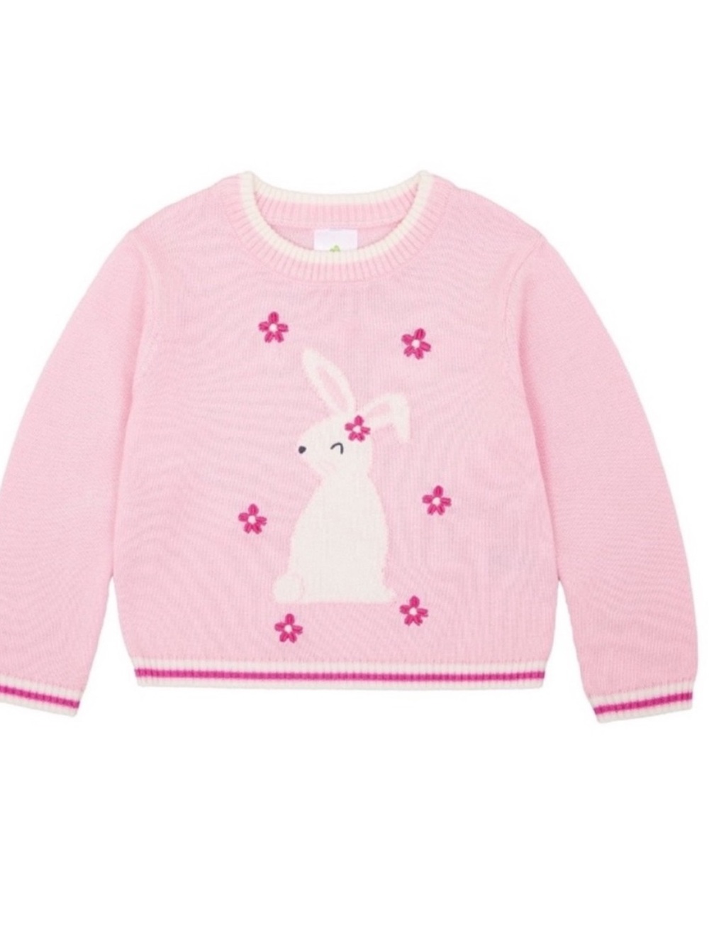 Girls 18 Month Pink Easter Sweater